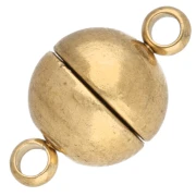 Fermoir boule aimanté 8 mm - Acier inoxydable 303 Doré x1