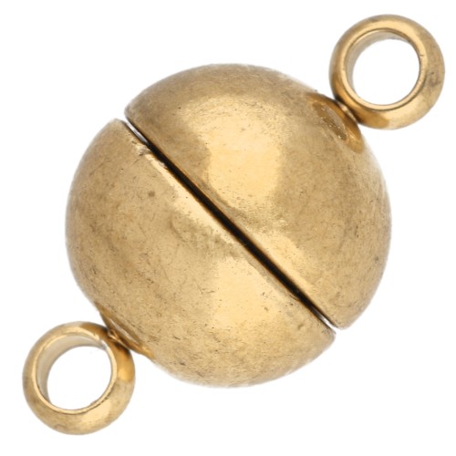 Fermoir boule aimanté 8 mm - Acier inoxydable 303 Doré x1