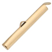 Embout pour tissage perles rocailles & Delica 30 mm - Acier inoxydable 304 Doré x1