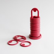 Organisateur de perles 26 anneaux de 34.6 mm avec support - Wine x1|raw }}