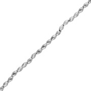 Perles olives facettées 5x3 mm imitation hématite Labrador x39cm