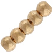 Perles 3 mm avec trou de 1.5 mm - Acier inoxydable 303 Doré x10|raw }}