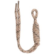 Attache paracorde pour porte clés et grigri de sac - 22 cm - Beige - Noir x1