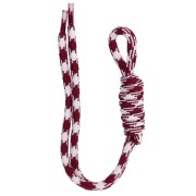 Attache paracorde pour porte clés et grigri de sac 22 cm - Blanc-Rouge foncé x1