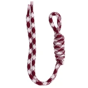 Attache paracorde pour porte clés et grigri de sac 22 cm - Blanc-Rouge foncé x1