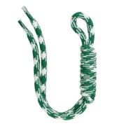 Attache paracorde pour porte clés et grigri de sac - 22 cm - Vert - Blanc x1