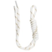 Attache paracorde pour porte clés et grigri de sac - 22 cm - Blanc - Doré x1