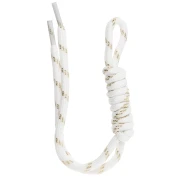 Attache paracorde pour porte clés et grigri de sac - 22 cm - Blanc - Doré x1
