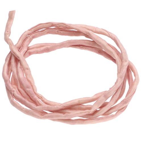 Cordon de soie 2 mm - Rose clair x1m