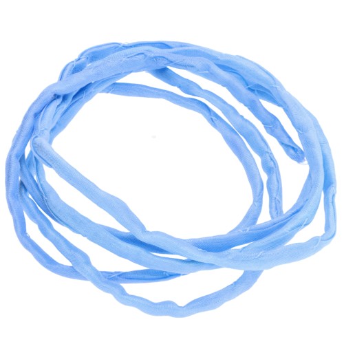 Cordon de soie 2 mm - Bleu clair x1m