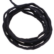 Cordon de soie 2 mm - Noir x1m