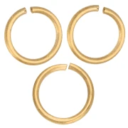 Anneaux ouverts 7x0.8 mm - Fabrication Européenne - Acier inoxydable 316L Doré x10