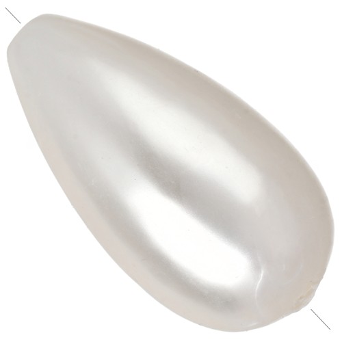 Perle goutte 29.5 x16 mm imitation perle d'eau douce - Crème nacré x1
