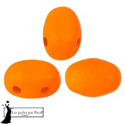 Opaque White - Perles en verre Samos® par Puca® 5x7 mm - Neon Blood Orange x10g Perles en verre Samos® par Puca® 5x7 mm - Neon Blood Orange x10g