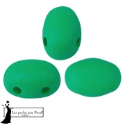 Perles en verre Samos® par Puca® 5x7 mm - Neon Dark Green x10g