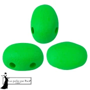 Perles en verre Samos® par Puca® 5x7 mm - Neon Green x10g