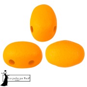 Opaque White - Perles en verre Samos® par Puca® 5x7 mm - Neon Orange x10g Perles en verre Samos® par Puca® 5x7 mm - Neon Orange x10g