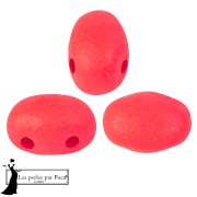 Opaque White - Perles en verre Samos® par Puca® 5x7 mm - Neon Red x10g Perles en verre Samos® par Puca® 5x7 mm - Neon Red x10g