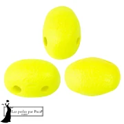 Perles en verre Samos® par Puca® 5x7 mm - Neon Yellow x10g