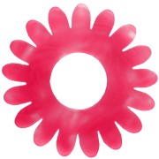Pendentif fleur marguerite 20 mm acétate - Marbré Rose fluo x1