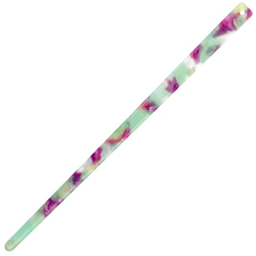 Pique à cheveux 170x9 mm avec trou - Ecaille de tortue - Menthe - Fuschia x1