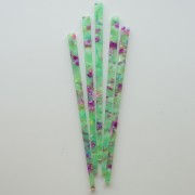 Pique à cheveux 170x9 mm avec trou - Ecaille de tortue - Menthe - Fuschia x1