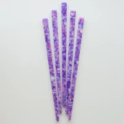 Pique à cheveux avec trou - Ecaille de tortue - Violet - Rose - Beige nacré x1