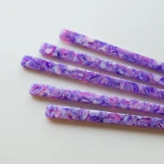Pique à cheveux avec trou - Ecaille de tortue - Violet - Rose - Beige nacré x1