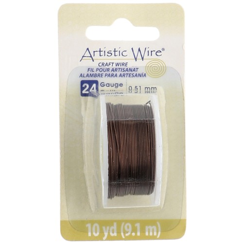 Fil de cuivre Artistic Wire 0.51 mm - Laiton antique x9.1m