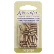 Tubes connecteurs à sertir pour fils 1.63 mm - Laiton brut x50