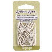 Tubes connecteurs à sertir pour fils 1.63 mm - Argenté anti-ternissement x50