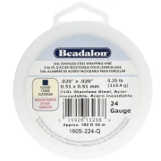 Fil carré 0.51 mm - Acier inoxydable 316L x55m