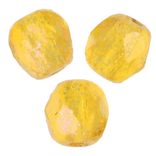 Facettes 3 mm - Lemon Red x50