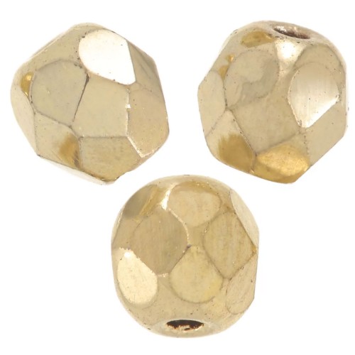Facettes 4 mm - 24k Gold plated x1200