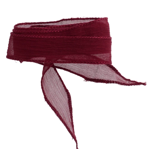 Ruban de soie 20 mm - Bordeaux x85cm