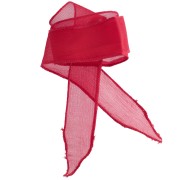 Ruban de soie 25 mm - Rouge x85cm