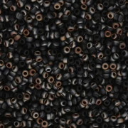Rocaille Miyuki 15/0 4561 - Black Valentinite Mat x8g