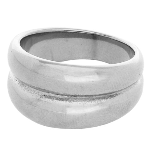 Bague large 11.5 mm - Taille 53 - Acier inoxydable 304 x1