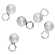 Mini breloques boule 3 mm - Acier inoxydable 316L x10