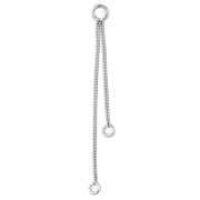 Intercalaires chaînettes maille serpentine 3.5cm et 2 cm - Acier inoxydable 304 x1