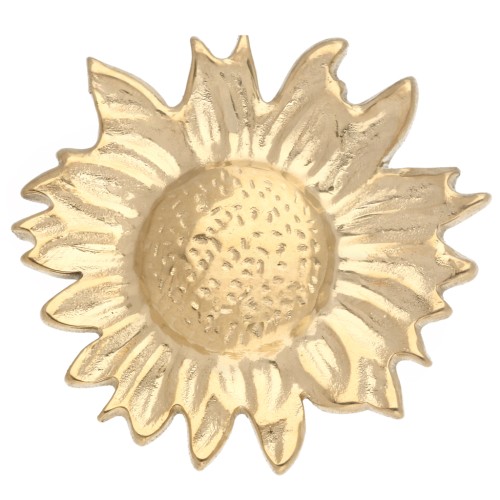 Broche tournesol 20 mm - Acier inoxydable 304 Doré x1