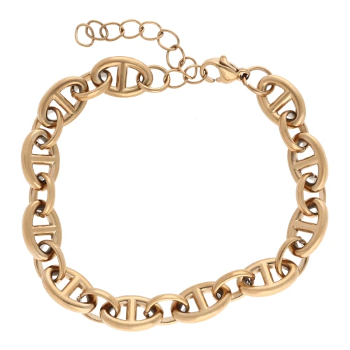 Bracelet maille marine 8.2 mm - Acier inoxydable 304 Doré x17cm