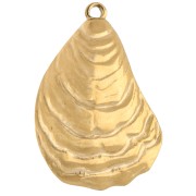 Pendentif coquillage moule 32x23 mm - Acier inoxydable 304 Doré x1|raw }}
