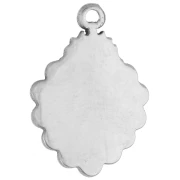 Breloque coeur Ex-voto 18x12.5 mm - Acier inoxydable 304 x1
