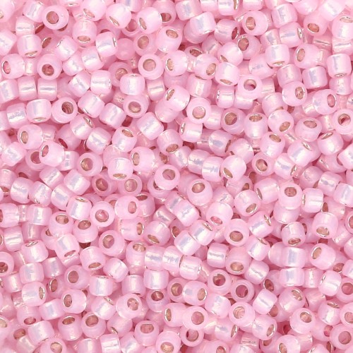 Rocaille Toho Takumi LH 11/0 TAK11R-PF2105 - PF Milky Baby Pink Silver-Lined x8g