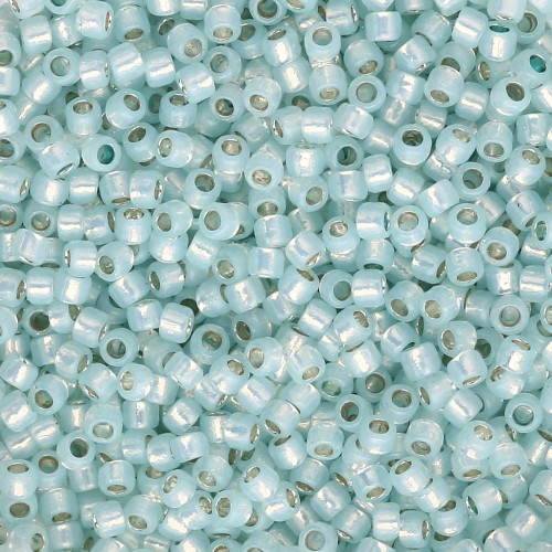 Rocaille Toho Takumi LH 11/0 TAK11R-PF2116 - PF Milky Light Aqua Silver-Lined x8g