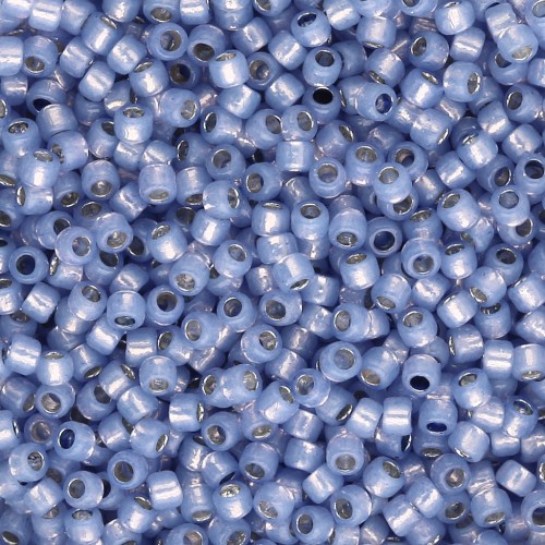 Rocaille Toho Takumi LH 11/0 TAK11R-PF2123 - PF Milky Sapphire Silver-Lined x8g