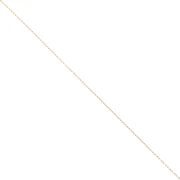 Chaîne fine pour Miyuki Delica 11/0 maille Forçat 0.8mm Acier inox 304 Doré x1m