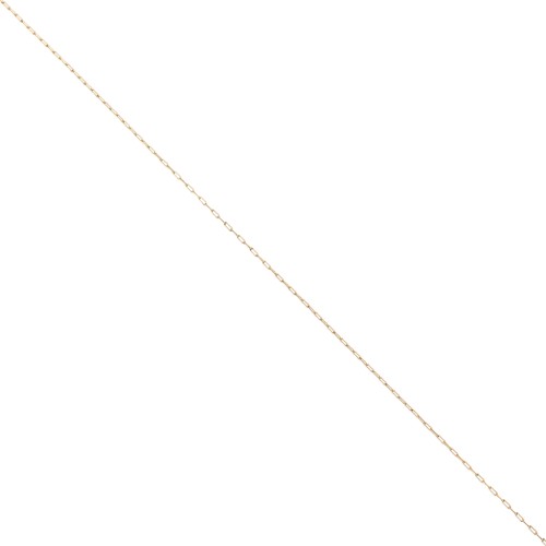 Chaîne fine pour Miyuki Delica 11/0 maille Forçat 0.8mm Acier inox 304 Doré x1m