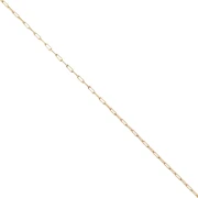 Chaîne fine pour Miyuki Delica 11/0 maille Forçat 0.8mm Acier inox 304 Doré x1m
